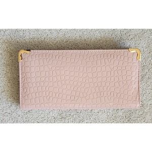 New Light Pink Clutch Bag Purse Wallet  10" x 5"